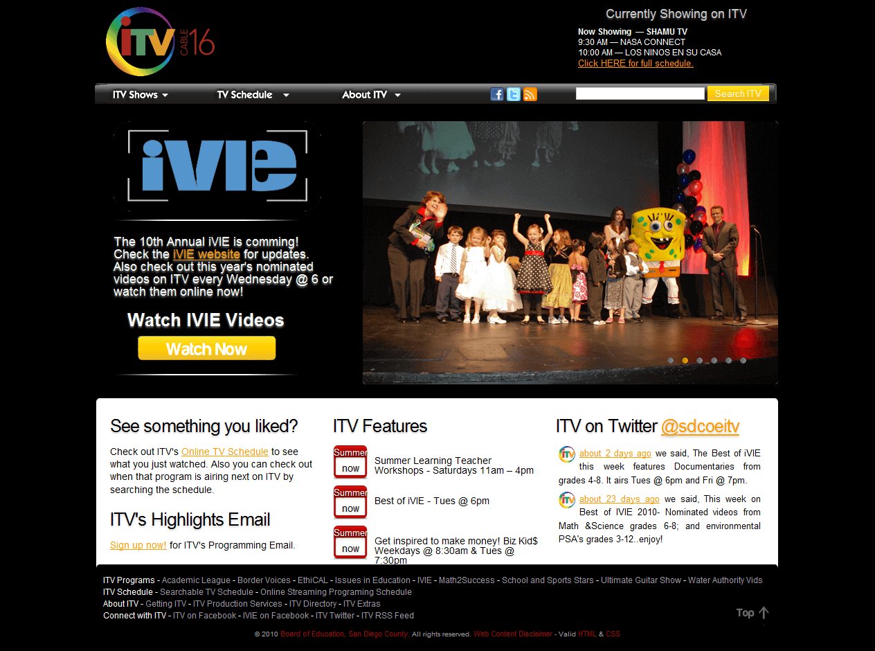 ITV Channel 16 Website